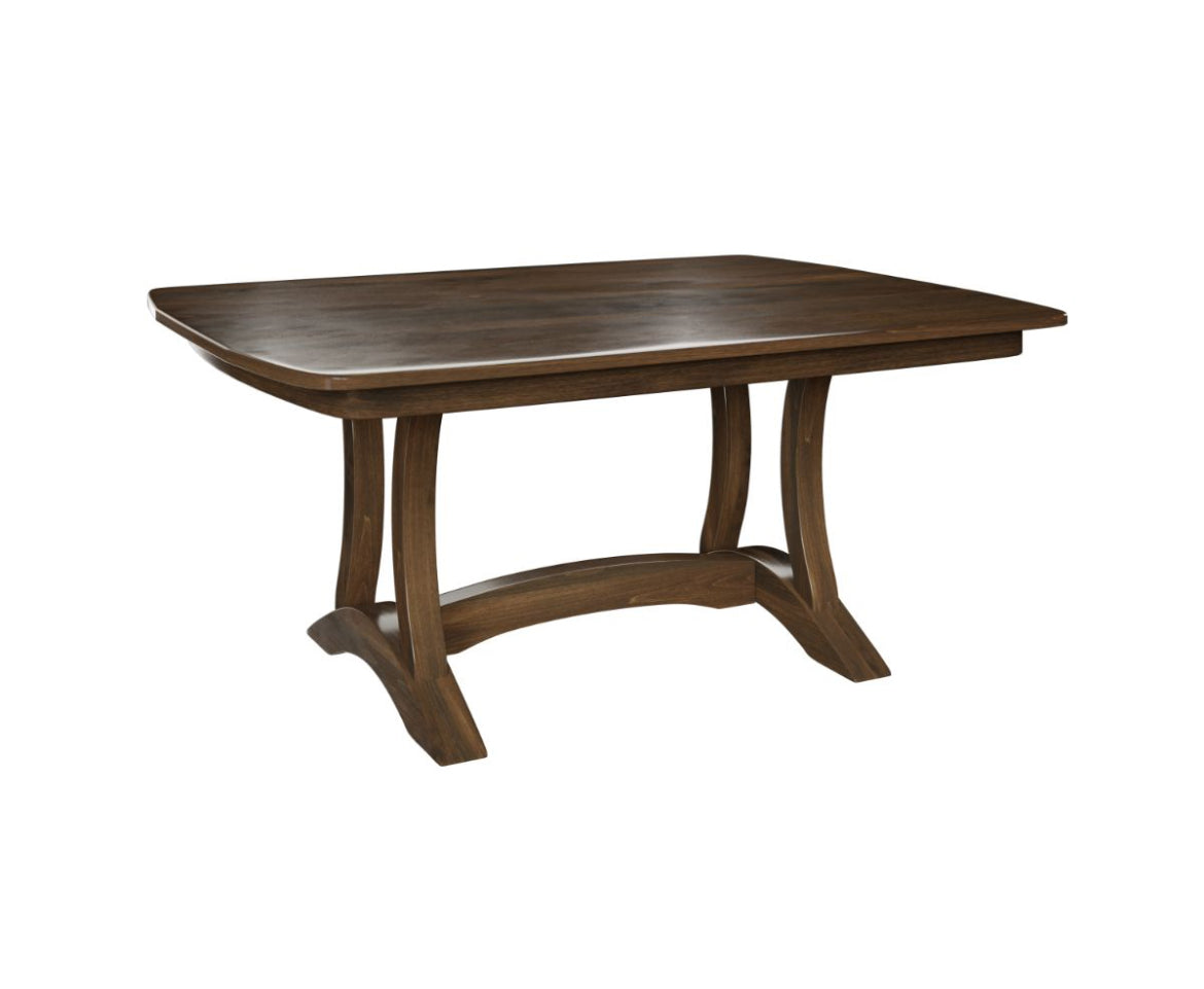 RICHFIELD DOUBLE PEDESTAL TABLE - SOLID TOP - 42” x 60”