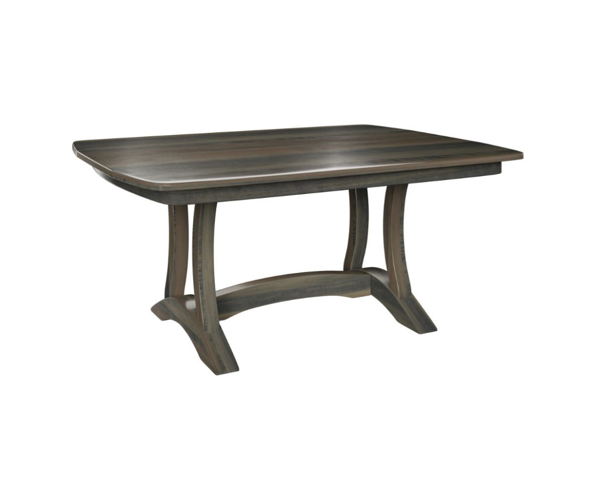 RICHFIELD DOUBLE PEDESTAL TABLE - SOLID TOP - 42” x 60”