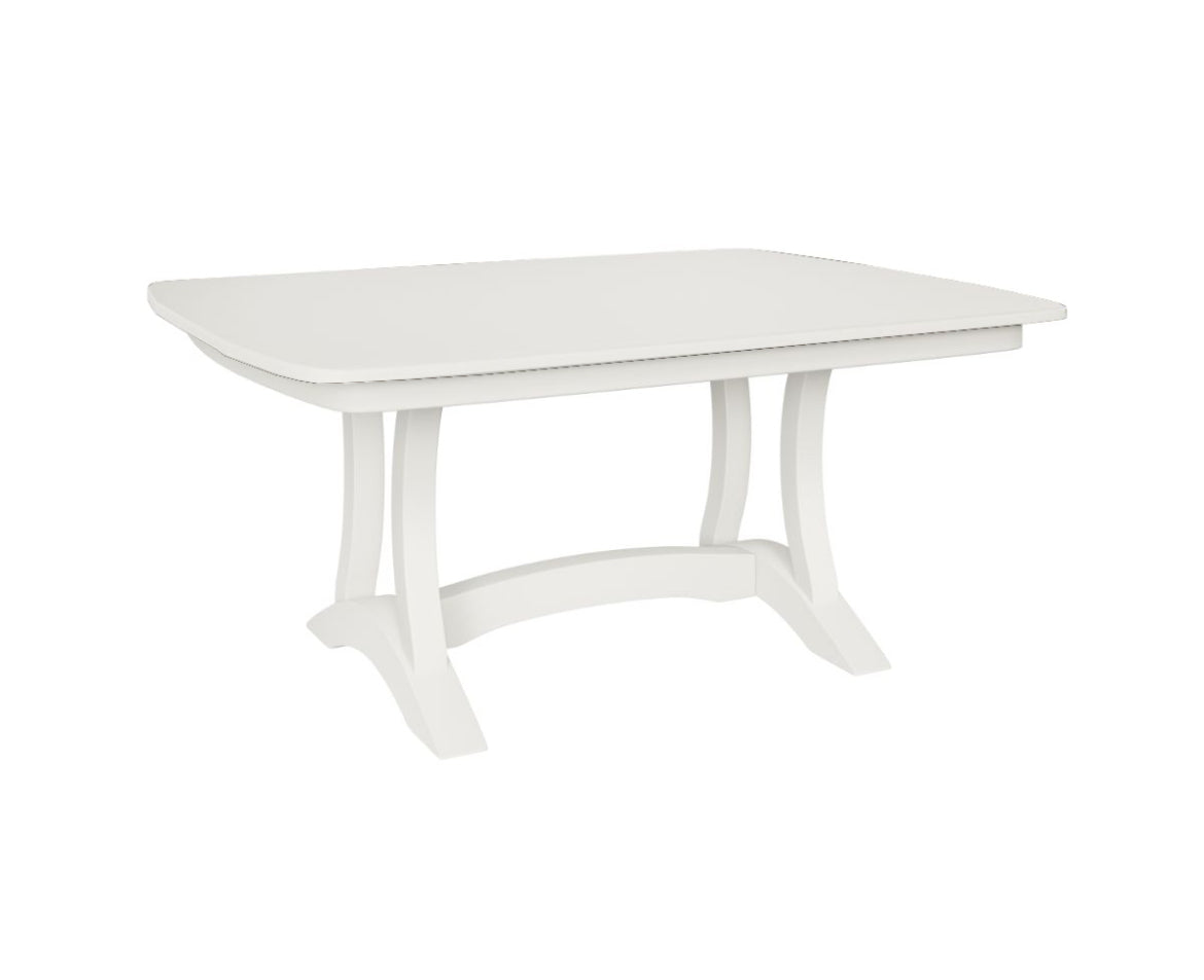 RICHFIELD DOUBLE PEDESTAL TABLE - SOLID TOP - 42” x 60”