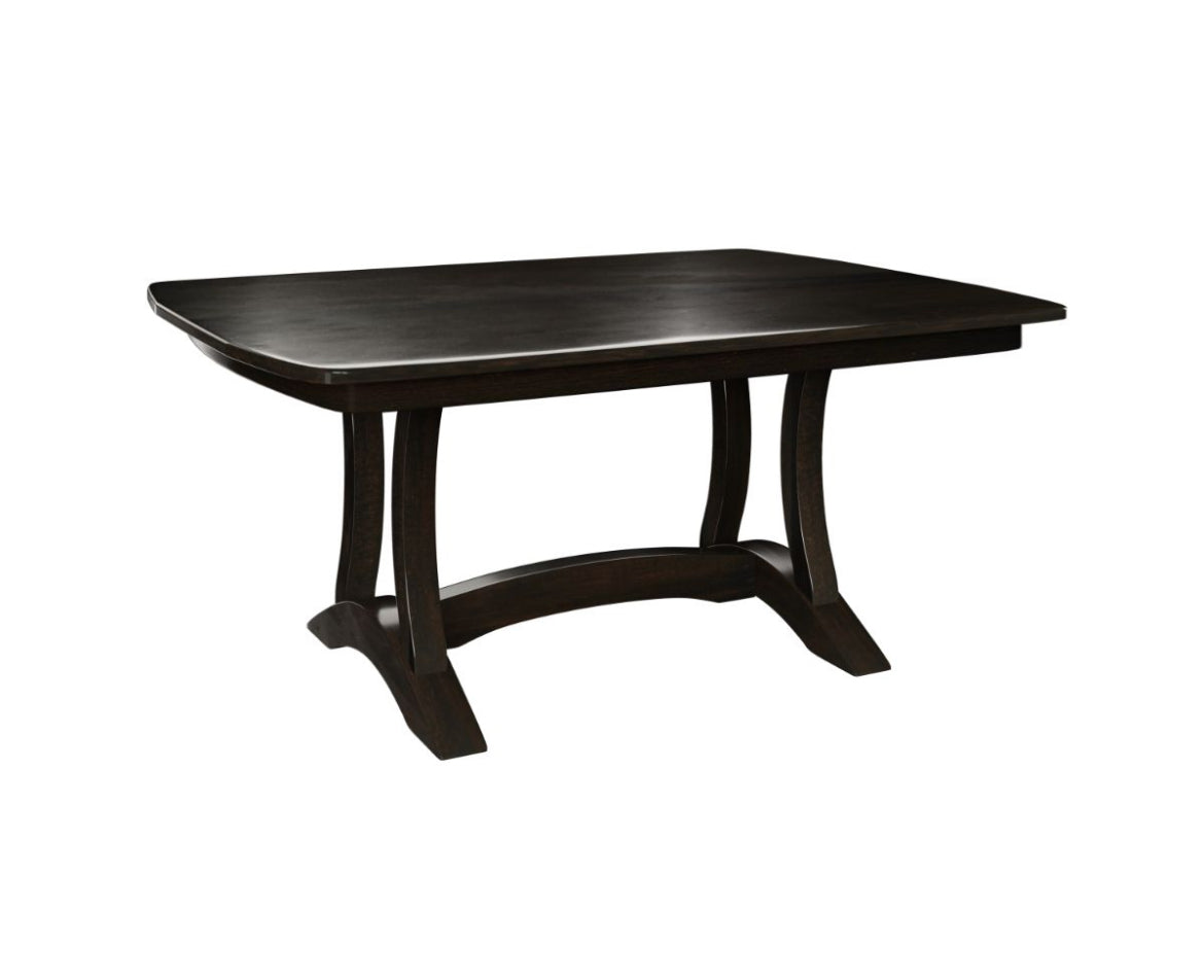 RICHFIELD DOUBLE PEDESTAL TABLE - SOLID TOP - 42” x 60”