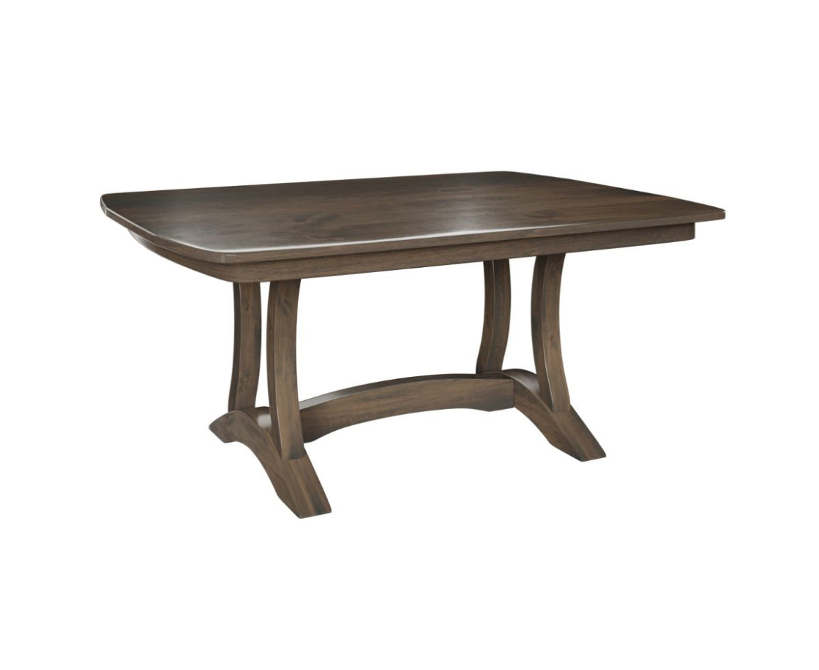 RICHFIELD DOUBLE PEDESTAL TABLE - SOLID TOP - 42” x 60”
