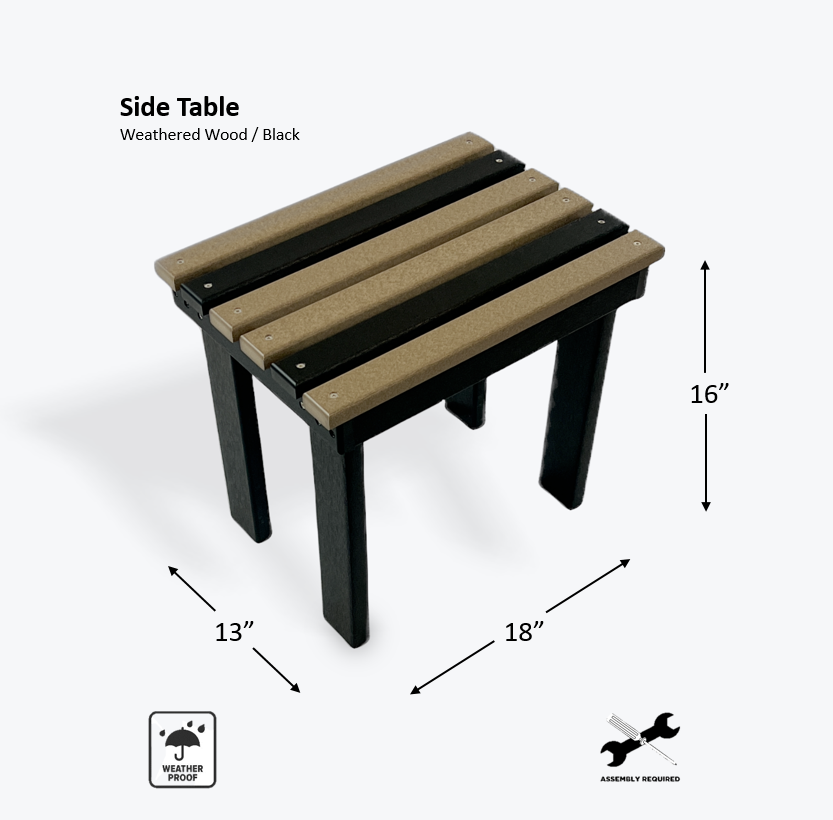 ECONOMY POLY SIDE TABLE