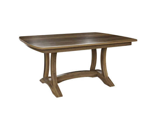 RICHFIELD DOUBLE PEDESTAL TABLE - SOLID TOP - 42” x 60”